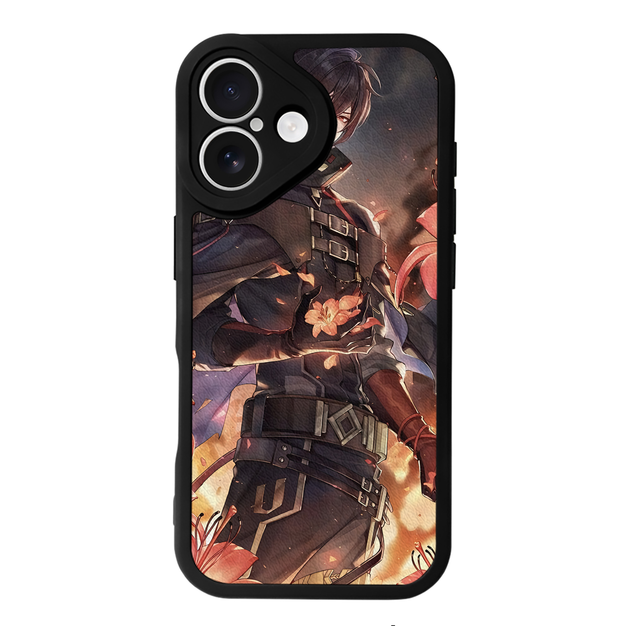 （画像用） 刀剣乱舞 Touken Ranbu 【iPhone 16シリーズ対応】シリコンスマホケース（レザー調） 材質：シリコン
